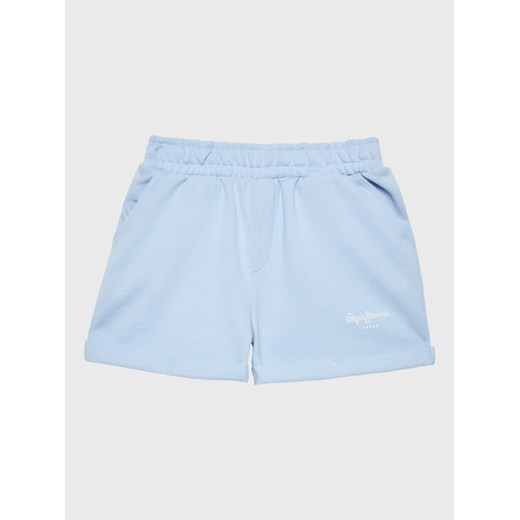 Pepe Jeans Szorty sportowe Rosemary PG800731 Błękitny Regular Fit ze sklepu MODIVO w kategorii Spodenki dziewczęce - zdjęcie 182697986