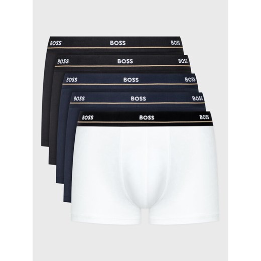 Boss Komplet 5 par bokserek Essential 50475275 Kolorowy ze sklepu MODIVO w kategorii Majtki męskie - zdjęcie 182698036