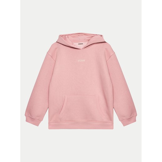 Guess Bluza J4BQ29 KCHX0 Różowy Regular Fit ze sklepu MODIVO w kategorii Bluzy dziewczęce - zdjęcie 182698058