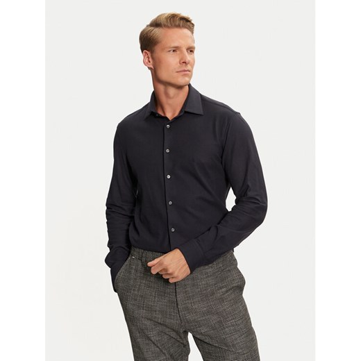 Calvin Klein Koszula K10K113532 Granatowy Regular Fit ze sklepu MODIVO w kategorii Koszule męskie - zdjęcie 182698138