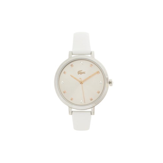 Lacoste Zegarek Riga 2001366 Biały ze sklepu MODIVO w kategorii Zegarki - zdjęcie 182698256
