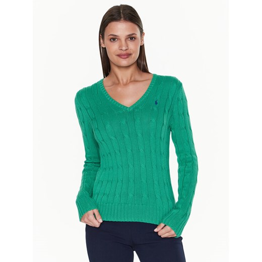 Polo Ralph Lauren Sweter 211891641005 Zielony Slim Fit Polo Ralph Lauren XS MODIVO