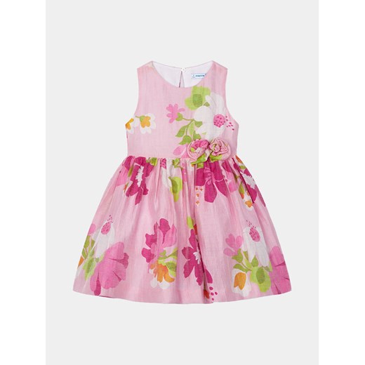 Mayoral Sukienka elegancka 3911 Różowy Regular Fit ze sklepu MODIVO w kategorii Sukienki dziewczęce - zdjęcie 182698335