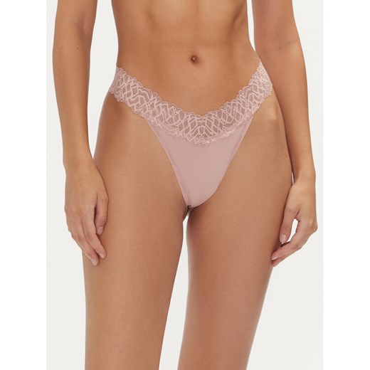 Calvin Klein Underwear Stringi 000QF7838E Różowy ze sklepu MODIVO w kategorii Majtki damskie - zdjęcie 182698349
