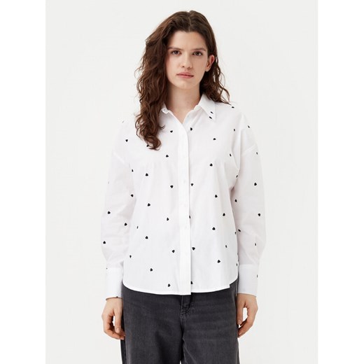 JDY Koszula Nelly 15330490 Biały Loose Fit ze sklepu MODIVO w kategorii Koszule damskie - zdjęcie 182698379