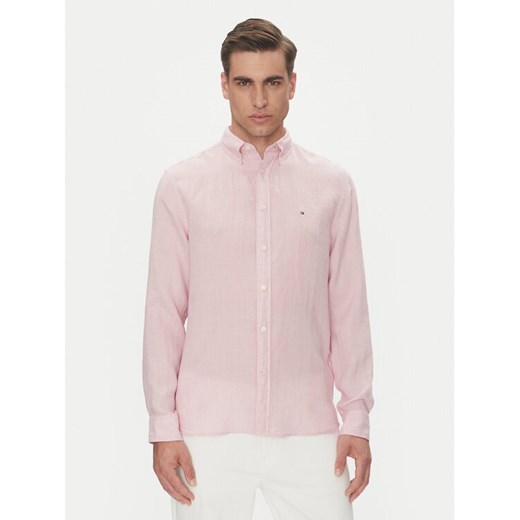 Tommy Hilfiger Koszula MW0MW34602 Różowy Regular Fit ze sklepu MODIVO w kategorii Koszule męskie - zdjęcie 182698397