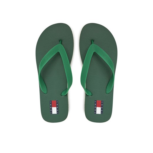 Tommy Jeans Japonki Tjm Beach Sandal EM0EM01560 Zielony ze sklepu MODIVO w kategorii Klapki męskie - zdjęcie 182698468