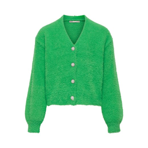 Kids ONLY Kardigan 15306451 Zielony Regular Fit ze sklepu MODIVO w kategorii Swetry dziewczęce - zdjęcie 182698519