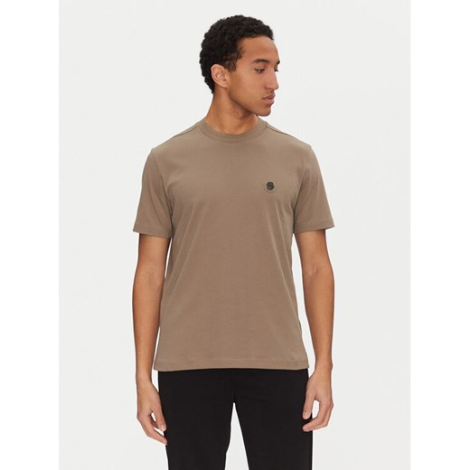 BOSS T-Shirt 50531569 Beżowy Regular Fit ze sklepu MODIVO w kategorii T-shirty męskie - zdjęcie 182698539