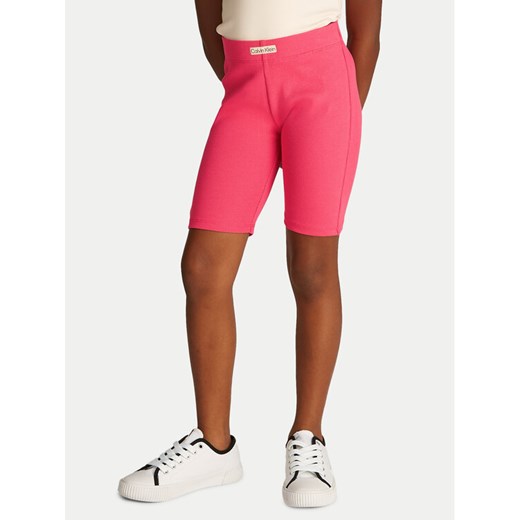 Calvin Klein Jeans Kolarki IG0IG02885 Różowy Slim Fit ze sklepu MODIVO w kategorii Spodenki dziewczęce - zdjęcie 182698577