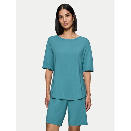Triumph Piżama Timeless Sensuality 10222627 Turkusowy Relaxed Fit ze sklepu MODIVO w kategorii Piżamy damskie - zdjęcie 182698589