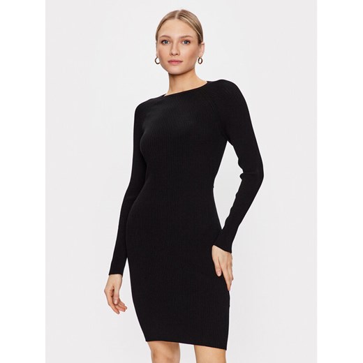 Hugo Sukienka dzianinowa 50482429 Czarny Slim Fit ze sklepu MODIVO w kategorii Sukienki - zdjęcie 182698606
