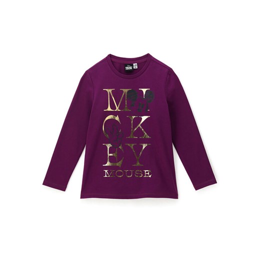 Original Marines Bluzka MICKEY MOUSE DCAV3566F Fioletowy Regular Fit ze sklepu MODIVO w kategorii Bluzki dziewczęce - zdjęcie 182698639