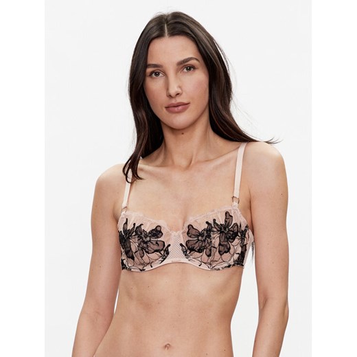Chantelle Biustonosz balkonetka Fleurs Signature C12Q50 Beżowy ze sklepu MODIVO w kategorii Biustonosze - zdjęcie 182698648