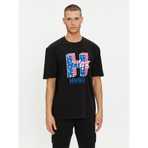 Hugo T-Shirt Nentryle 50513411 Czarny Relaxed Fit ze sklepu MODIVO w kategorii T-shirty męskie - zdjęcie 182698727