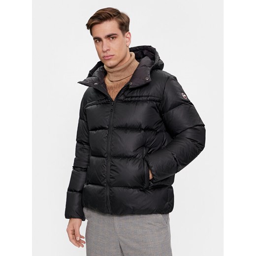 Colmar Kurtka puchowa Waxed 1271 3XW Czarny Regular Fit ze sklepu MODIVO w kategorii Kurtki męskie - zdjęcie 182698729