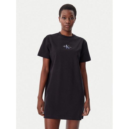 Calvin Klein Jeans Sukienka codzienna Gradient Monologo J20J225273 Czarny Relaxed Fit ze sklepu MODIVO w kategorii Sukienki - zdjęcie 182698739