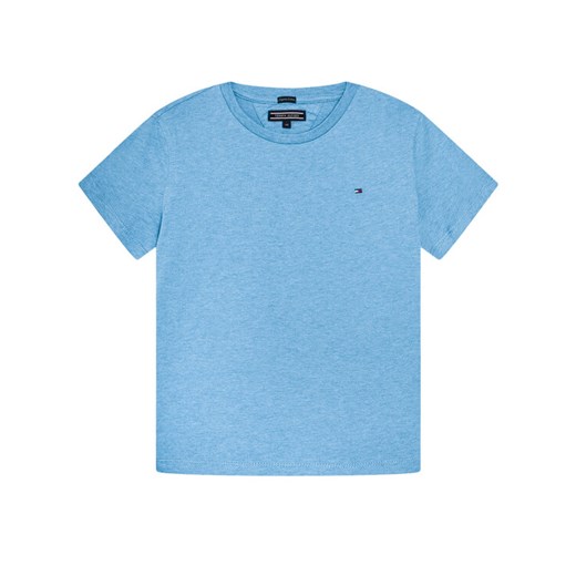 Tommy Hilfiger T-Shirt KB0KB04140 S Błękitny Regular Fit ze sklepu MODIVO w kategorii Bluzki dziewczęce - zdjęcie 182698746