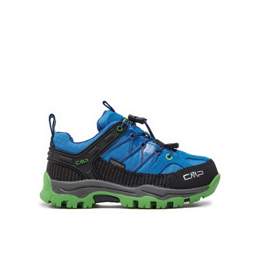 CMP Trekkingi Kids Rigel Low Trekking Wp 3Q54554 Niebieski ze sklepu MODIVO w kategorii Buty trekkingowe dziecięce - zdjęcie 182698757
