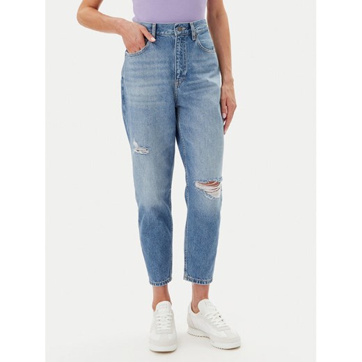 Tommy Jeans Jeansy DW0DW20040 Niebieski Mom Fit ze sklepu MODIVO w kategorii Jeansy damskie - zdjęcie 182698758