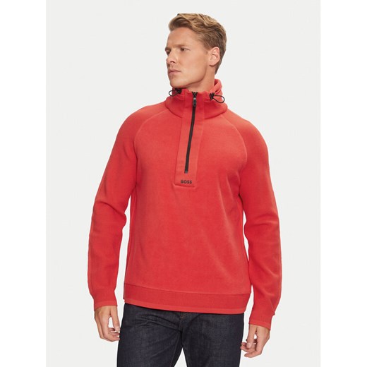 Boss Sweter Zartic 50523167 Czerwony Regular Fit ze sklepu MODIVO w kategorii Swetry męskie - zdjęcie 182698837