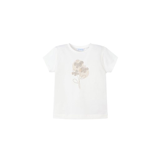Mayoral T-Shirt 174 Écru Regular Fit ze sklepu MODIVO w kategorii Bluzki dziewczęce - zdjęcie 182698858