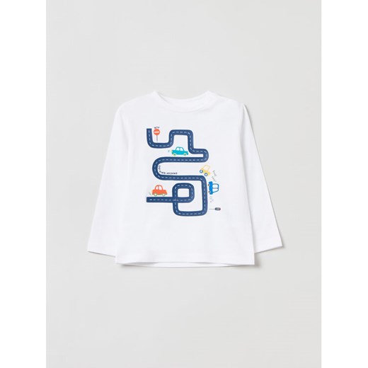 OVS Bluzka 1827299 Écru Regular Fit ze sklepu MODIVO w kategorii T-shirty chłopięce - zdjęcie 182698866