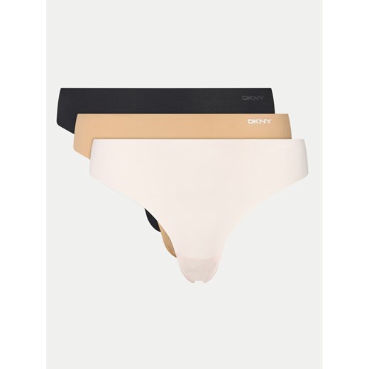 DKNY Komplet 3 par stringów DK5026BP3 Biały ze sklepu MODIVO w kategorii Majtki damskie - zdjęcie 182698875