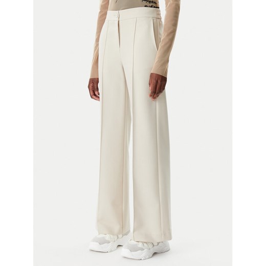 Patrizia Pepe Spodnie materiałowe 8P0709/A533-B814 Beżowy Regular Fit ze sklepu MODIVO w kategorii Spodnie damskie - zdjęcie 182699027