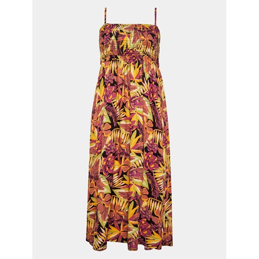 Roxy Sukienka letnia Remember Sun Wvsk ERJWK03146 Szary Slim Fit ze sklepu MODIVO w kategorii Sukienki - zdjęcie 182699055