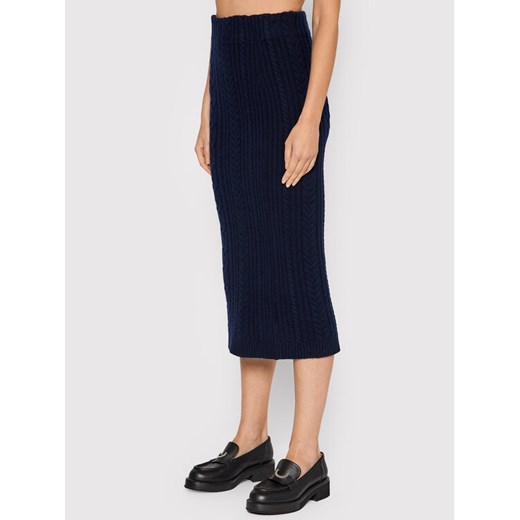 Lauren Ralph Lauren Spódnica ołówkowa 200841655 Granatowy Regular Fit ze sklepu MODIVO w kategorii Spódnice - zdjęcie 182699126
