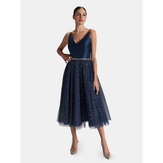 Swing Sukienka koktajlowa 5AG11500 Granatowy Regular Fit ze sklepu MODIVO w kategorii Sukienki - zdjęcie 182699156