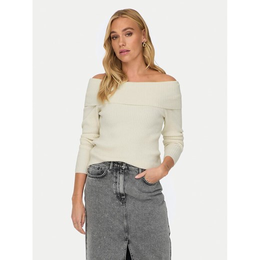 ONLY Sweter Katia 15311830 Écru Regular Fit ze sklepu MODIVO w kategorii Swetry damskie - zdjęcie 182699189