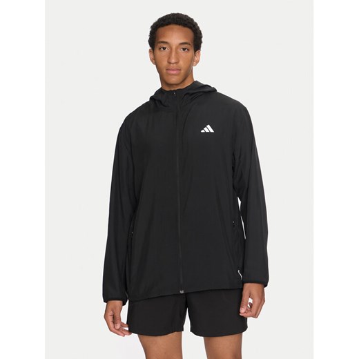 adidas Kurtka do biegania Run It IL7230 Czarny Regular Fit ze sklepu MODIVO w kategorii Kurtki męskie - zdjęcie 182699228