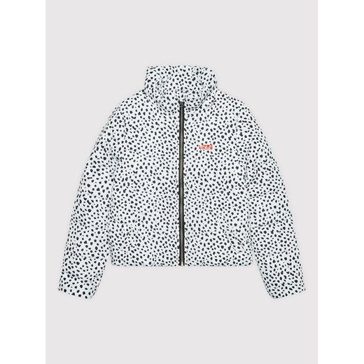 Vans Kurtka zimowa Foundry Puffer VN0A7YVR Biały Regular Fit ze sklepu MODIVO w kategorii Kurtki dziewczęce - zdjęcie 182699277