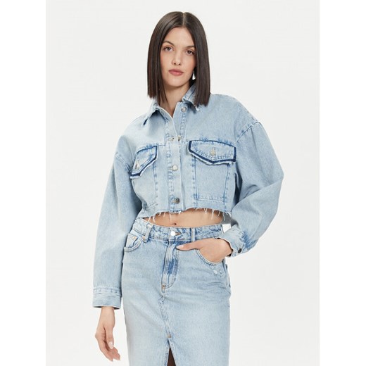 United Colors Of Benetton Kurtka jeansowa 26JTDN05M Niebieski Regular Fit ze sklepu MODIVO w kategorii Kurtki damskie - zdjęcie 182699285