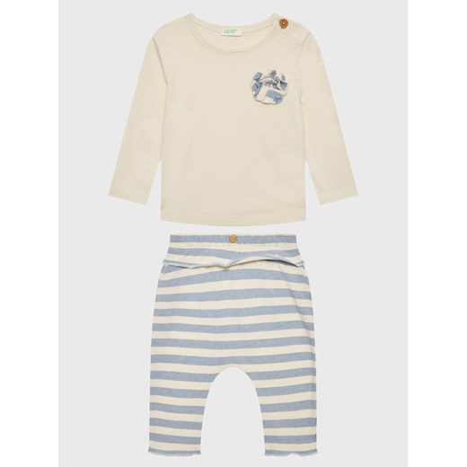 United Colors Of Benetton Komplet bluzka i spodnie 3POMAK002 Kolorowy Regular Fit ze sklepu MODIVO w kategorii Komplety niemowlęce - zdjęcie 182699289
