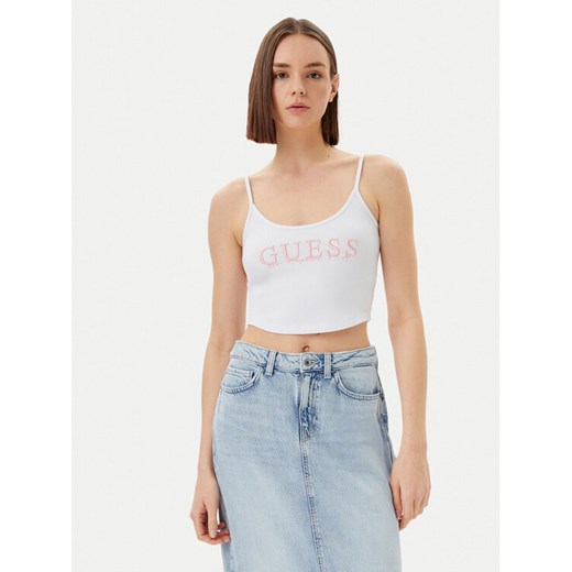 Guess Top V5GP16 K8RT2 Biały Regular Fit ze sklepu MODIVO w kategorii Bluzki damskie - zdjęcie 182699449