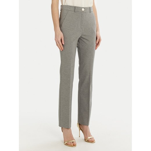 Marella Spodnie materiałowe Barbian 2513781024 Szary Slim Fit ze sklepu MODIVO w kategorii Spodnie damskie - zdjęcie 182699467