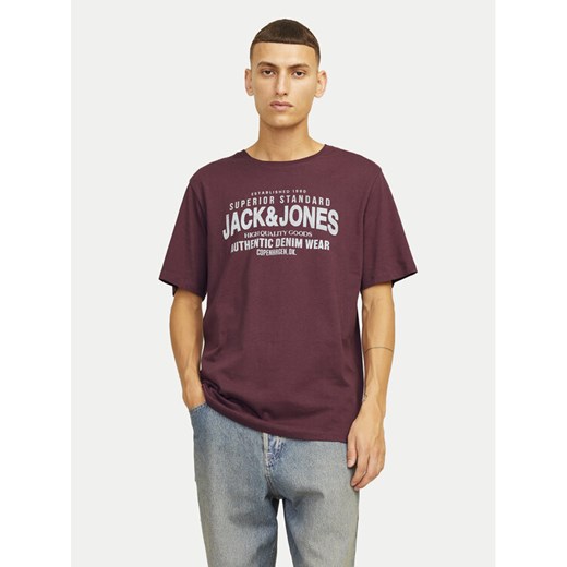 Jack&Jones T-Shirt Jeans 12256779 Czerwony Standard Fit S MODIVO