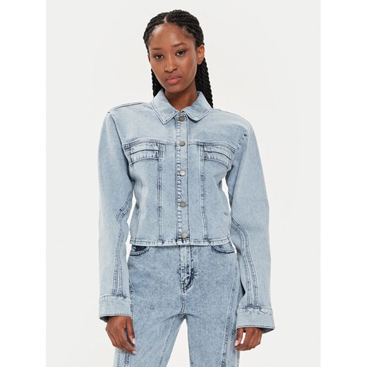 Gestuz Kurtka jeansowa 10908133 Błękitny Regular Fit ze sklepu MODIVO w kategorii Kurtki damskie - zdjęcie 182699545