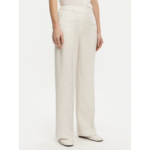 Calvin Klein Spodnie palazzo K20K208381 Beżowy Wide Leg ze sklepu MODIVO w kategorii Spodnie damskie - zdjęcie 182699587