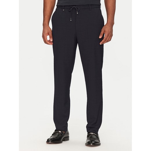 BOSS Spodnie materiałowe C-Perin 50540791 Granatowy Tapered Fit ze sklepu MODIVO w kategorii Spodnie męskie - zdjęcie 182699596