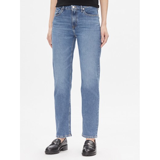 Tommy Hilfiger Jeansy Classic Straight Rw Mel WW0WW40634 Niebieski Straight Leg ze sklepu MODIVO w kategorii Jeansy damskie - zdjęcie 182699615