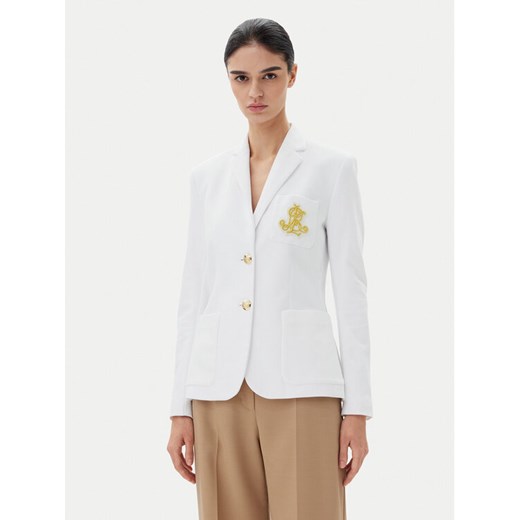 Lauren Ralph Lauren Marynarka Spsu20 200797305 Biały Regular Fit ze sklepu MODIVO w kategorii Marynarki damskie - zdjęcie 182699625