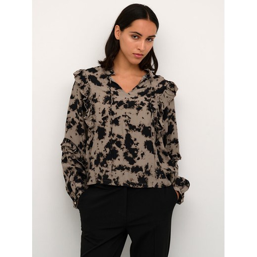 Karen by Simonsen Bluzka Kalinkakb 10104571 Brązowy Straight Fit ze sklepu MODIVO w kategorii Bluzki damskie - zdjęcie 182699667