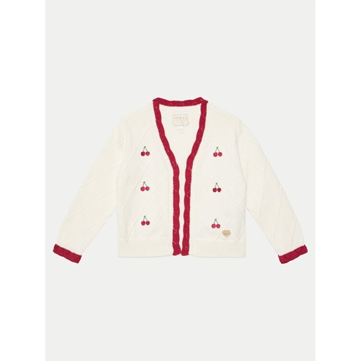 Guess Kardigan K5GR00 Z3N01 Écru Regular Fit ze sklepu MODIVO w kategorii Swetry dziewczęce - zdjęcie 182699748