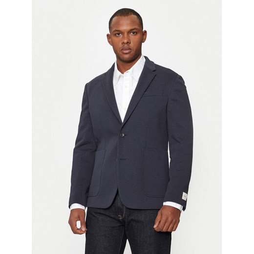 Calvin Klein Marynarka K10K112971 Granatowy Slim Fit ze sklepu MODIVO w kategorii Marynarki męskie - zdjęcie 182699816