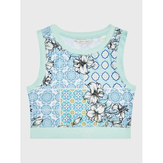 Guess Top J3GI27 MC01P Niebieski Slim Fit ze sklepu MODIVO w kategorii Bluzki dziewczęce - zdjęcie 182699848