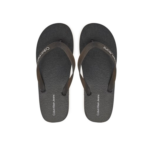 Calvin Klein Jeans Japonki Thong+ Tpu YM0YM01265 Czarny ze sklepu MODIVO w kategorii Klapki męskie - zdjęcie 182699966